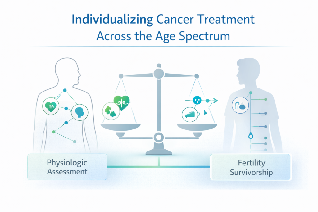 Decision framework for individualized cancer treatment in elderly and young adult patients
